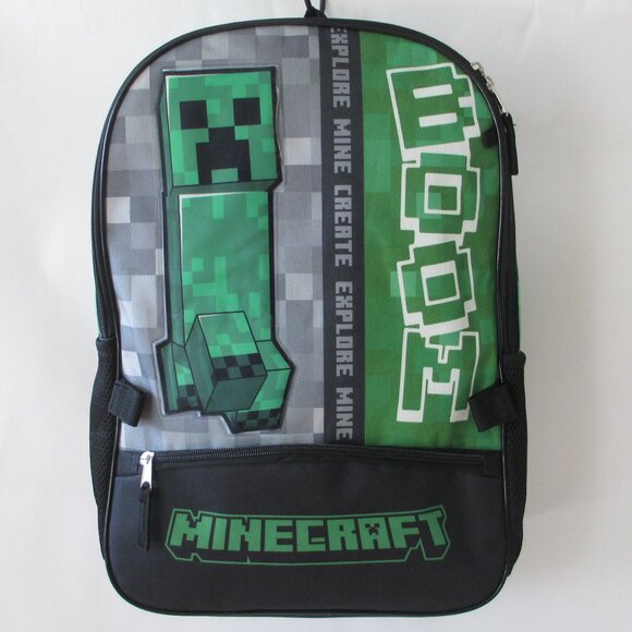 MINECRAFT BACKPACK W/LUNCH PACK SET - Picture 15 of 16